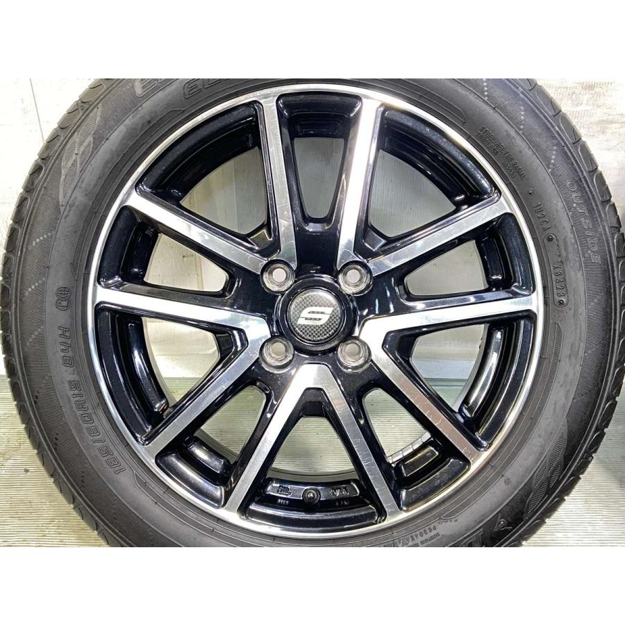 中古タイヤ サマータイヤ ホイールセット 4本セット 185/60R15  　 STRANGER 15x5.5 42 100-4穴 ダンロップ エナセーブ EC204 | DUNLOP | 03