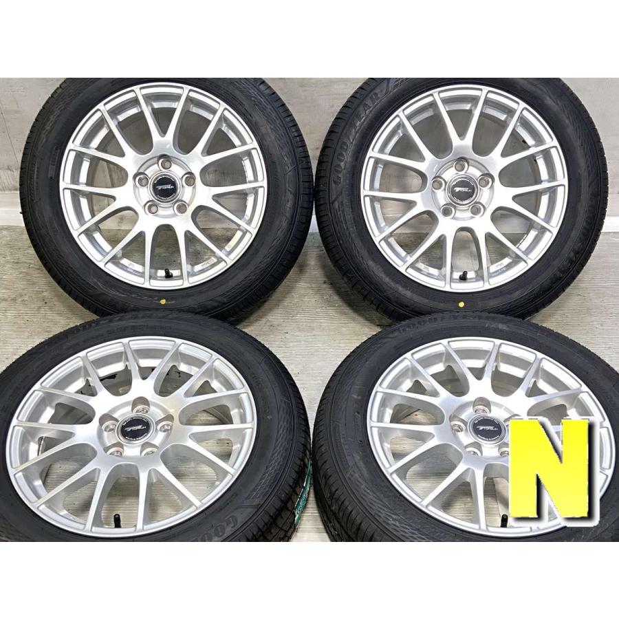 中古タイヤ サマータイヤ ホイールセット 4本セット 185/60R15  TOPRUN 15x6.0 43 100-5穴 GY エフィシェントグリップ エコ EG02 | グッドイヤー