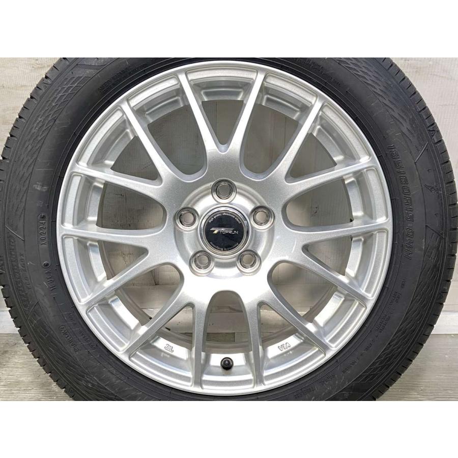 中古タイヤ サマータイヤ ホイールセット 4本セット 185/60R15  TOPRUN 15x6.0 43 100-5穴 GY エフィシェントグリップ エコ EG02 | グッドイヤー | 03