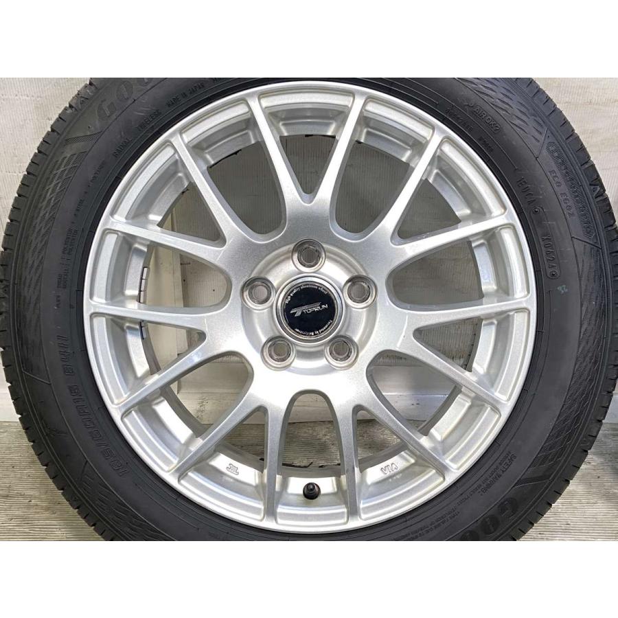 中古タイヤ サマータイヤ ホイールセット 4本セット 185/60R15  TOPRUN 15x6.0 43 100-5穴 GY エフィシェントグリップ エコ EG02 | グッドイヤー | 04