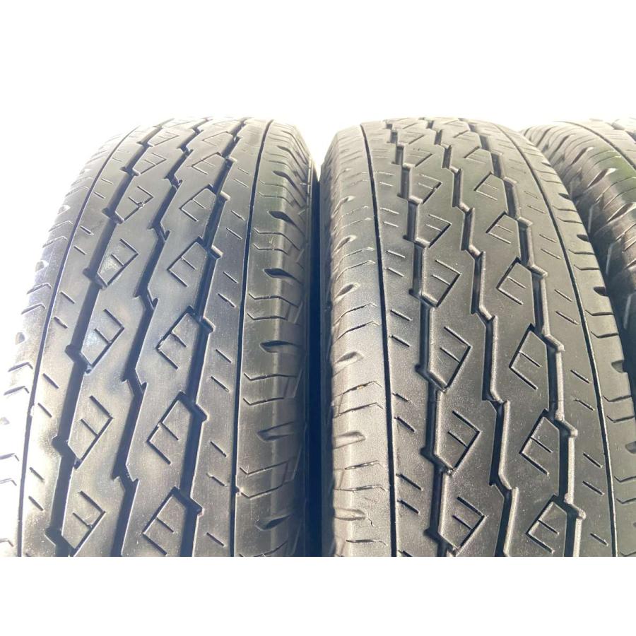 ●4中古ブリヂストン　V600 195/80R15　バン用サマータイヤ4本セット BRIDGESTONE（ブリヂストン） 中古タイヤ サマータイヤ 4本セット 195
