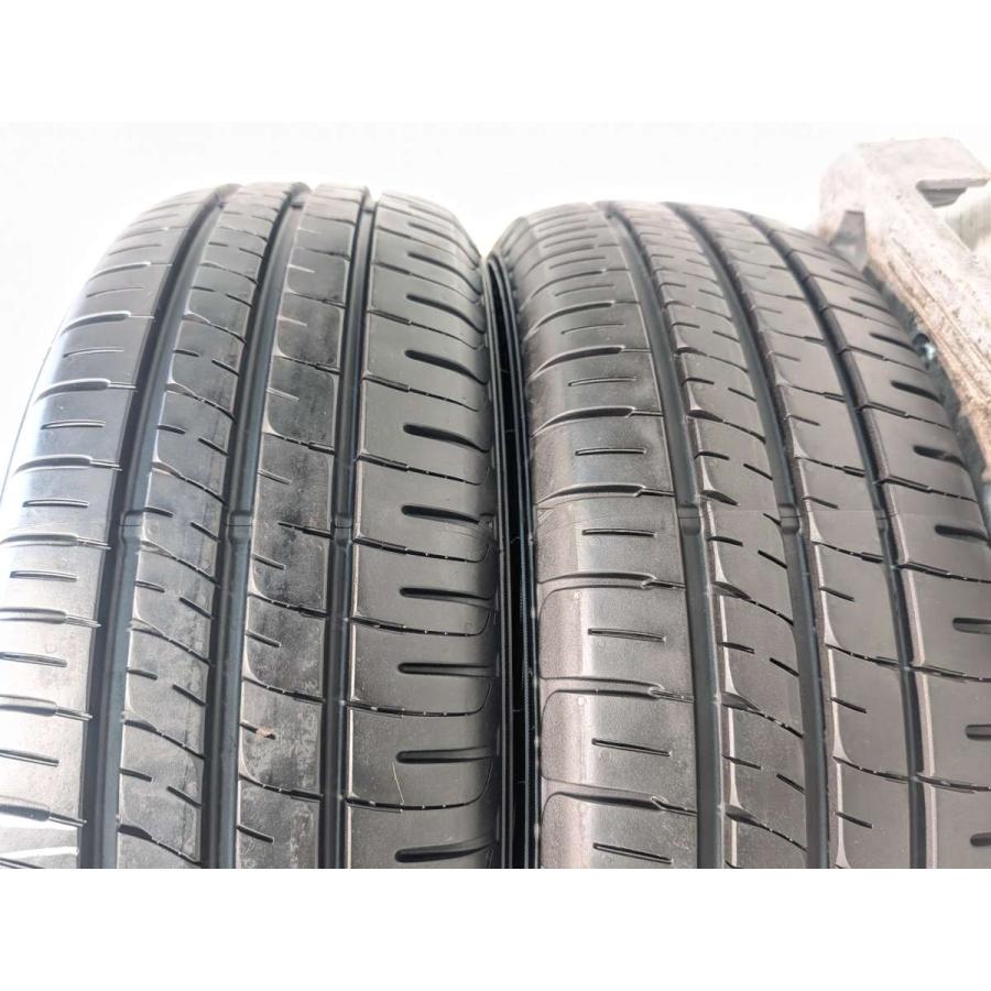 超バリ山　25年製　DUNLOP　ec204 185/60R15 ２本セット② DUNLOP（ダンロップ） 中古タイヤ サマータイヤ 2本セット 185/60R15