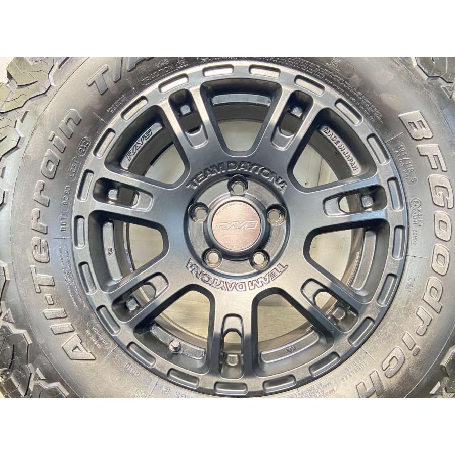 中古タイヤ サマータイヤ ホイールセット 4本セット 265/70R16 121/118S RAYS DAYTONAD207 16x7.0 32 114.3-5穴 BFグッドリッチ T/A K02の画像