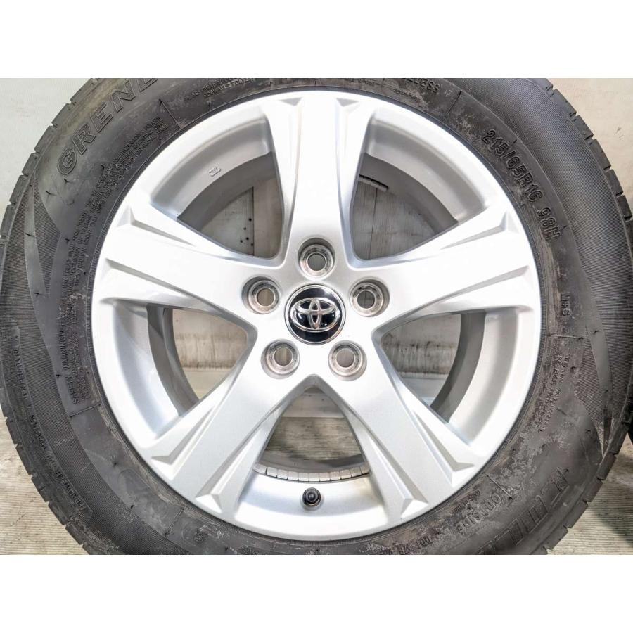 トヨタ純正 16インチ アルミホイール タイヤセット 215/65R16 中古タイヤ サマータイヤ ホイールセット 4本セット 215/65R16 トヨタ