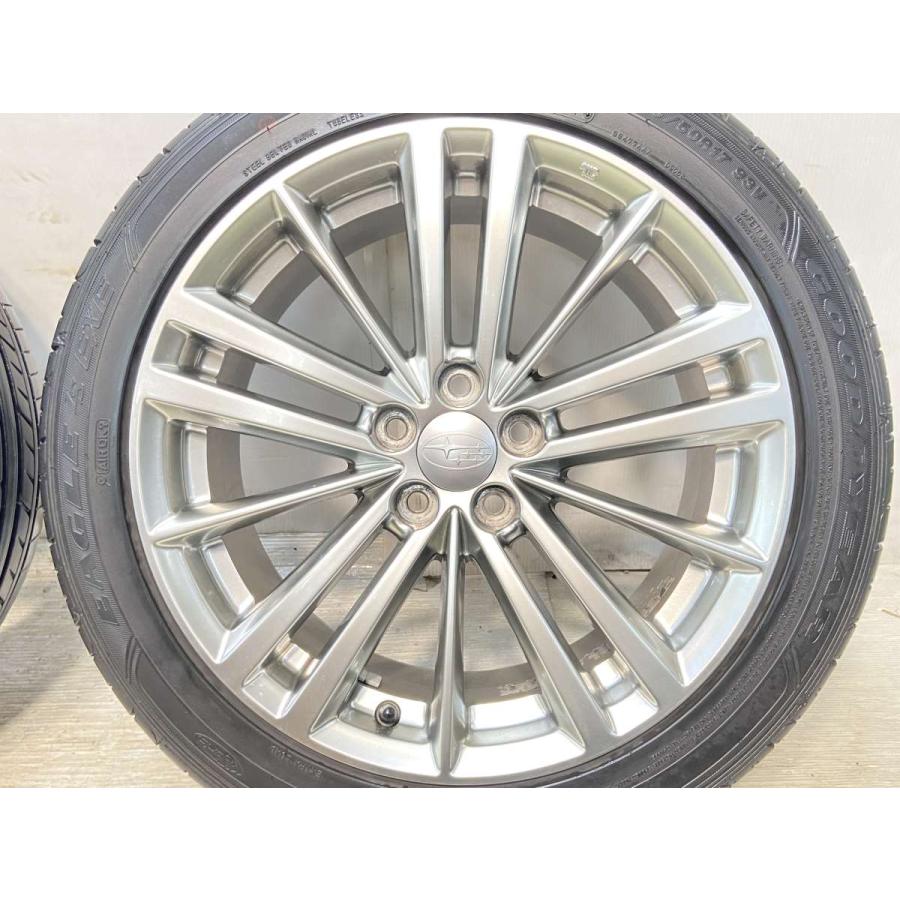 スバル 純正 205/50R17 タイヤ アルミホイール4本セット BRIDGESTONE 中古タイヤ サマータイヤ ホイールセット 4本セット