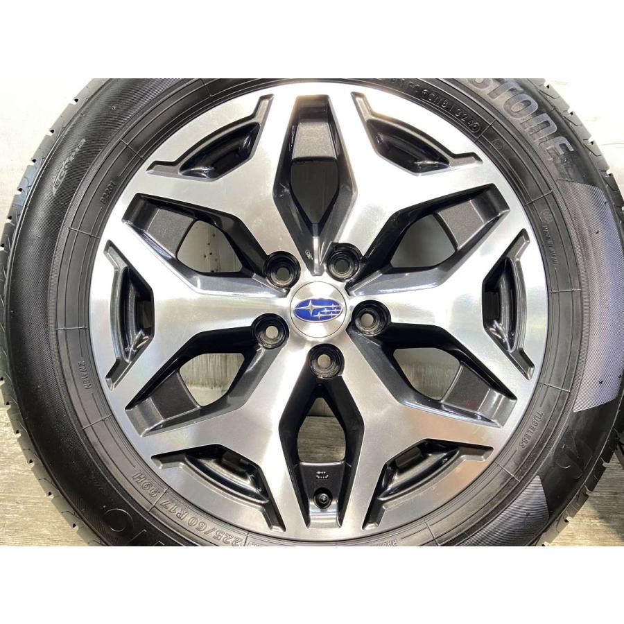 中古タイヤ サマータイヤ ホイールセット 4本セット 225/60R17  スバル純正  17x7.0 48 114.3-5穴 ブリヂストン NEWNO | BRIDGESTONE | 03
