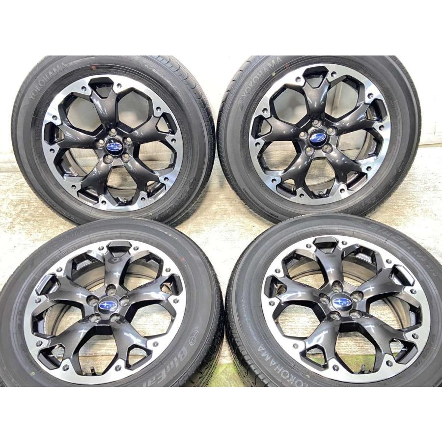 中古225/60R17 サマータイヤとスバル純正ホイール ヨコハマタイヤ（YOKOHAMA TIRE） 中古タイヤ サマータイヤ ホイール