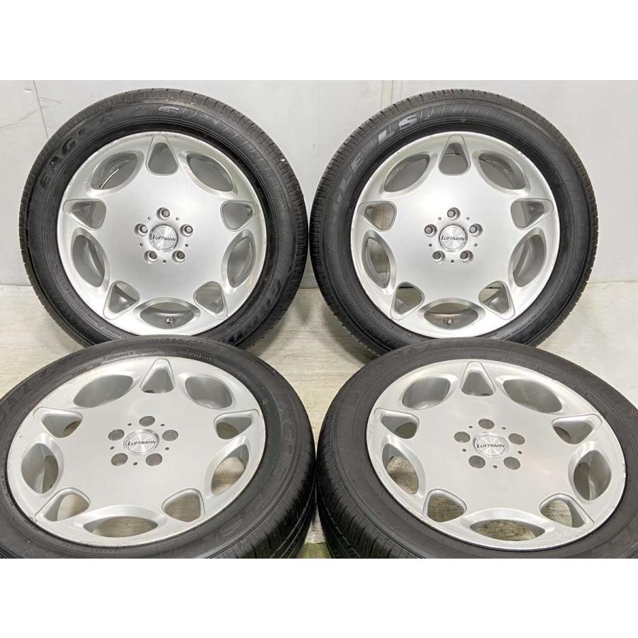 グッドイヤー 中古タイヤ サマータイヤ ホイールセット 4本セット 225/55R18 LUFTBAHN 18x7.5 48 114.3-5穴 ...