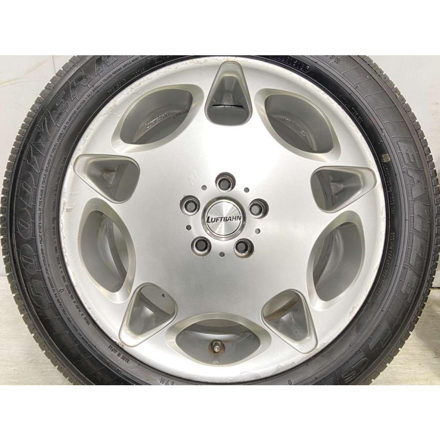 グッドイヤー 中古タイヤ サマータイヤ ホイールセット 4本セット 225/55R18 LUFTBAHN 18x7.5 48 114.3-5穴 ...