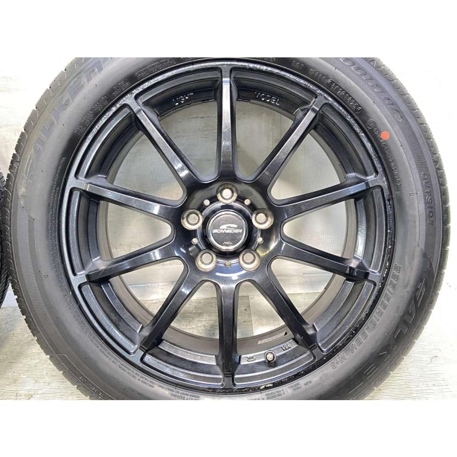 中古タイヤ サマータイヤ ホイールセット 4本セット 225/55R18  　 SCHNEDER 18x7.0 55 114.3-5穴 ファルケン ジークス ZE001A A/Sの画像