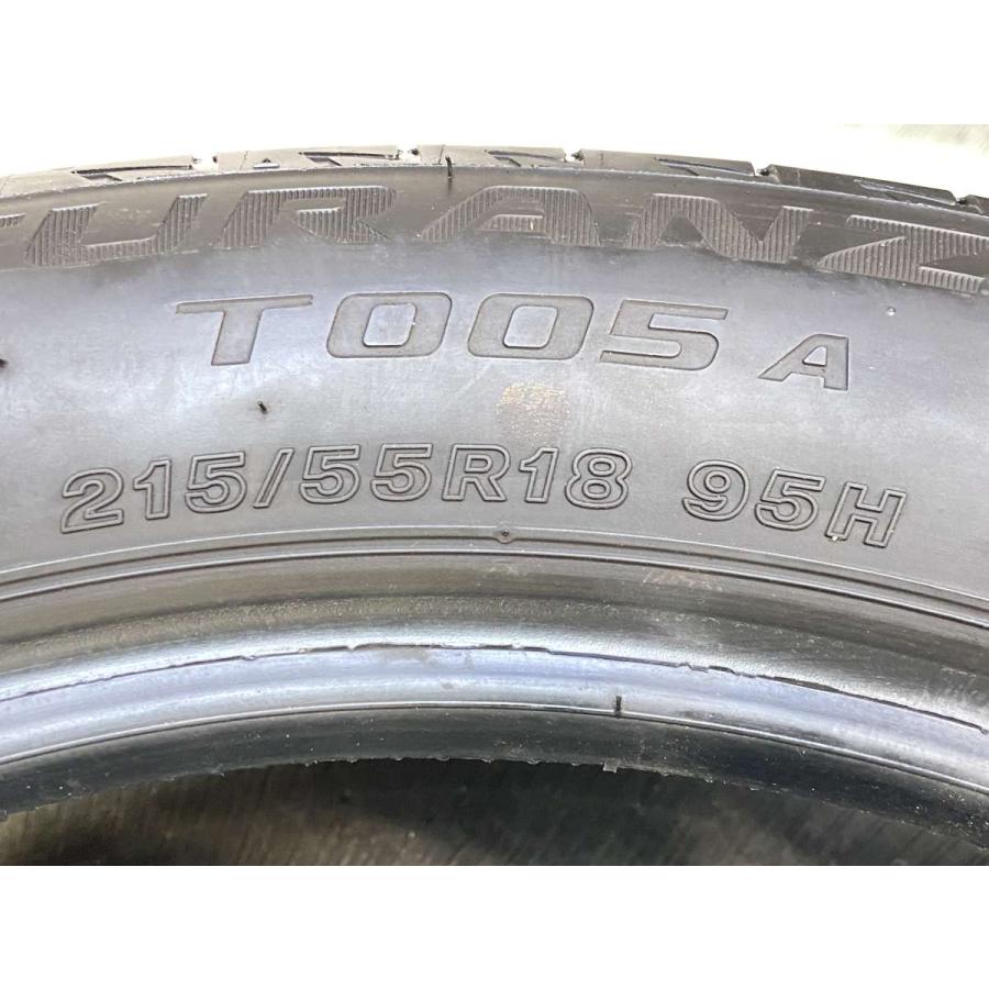 【送料無料】ブリヂストン　トランザ　T005A 215/55R18 中古2本 BRIDGESTONE（ブリヂストン） 中古タイヤ サマータイヤ 2本セット 215
