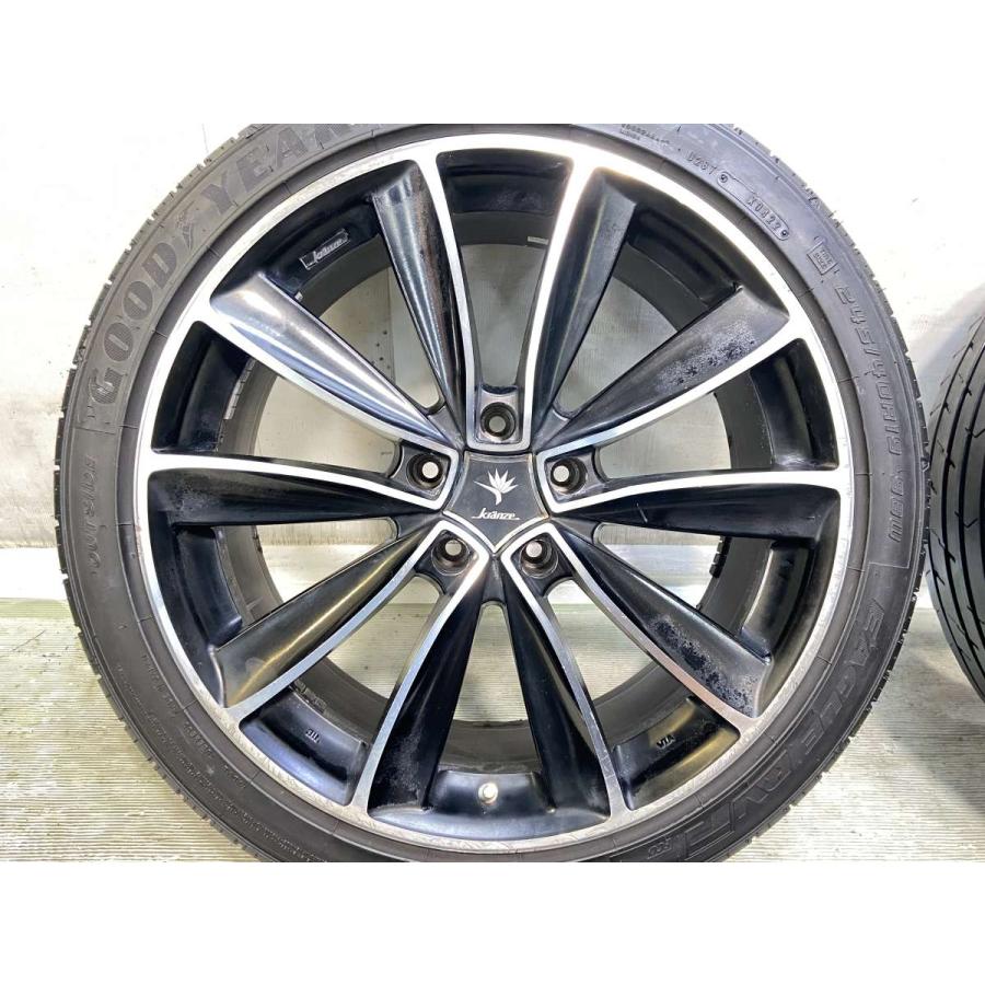 中古タイヤ サマータイヤ ホイールセット 4本セット 245/40R19  WEDS クレンツェ　クリシュナ 19x8.0 35 114.3-5穴 グッドイヤー EAGLE RVF | グッドイヤー | 04
