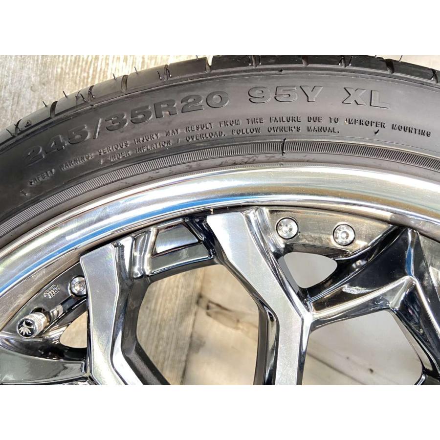 中古タイヤ サマータイヤ ホイールセット 4本セット 245/35R20 WEDS 