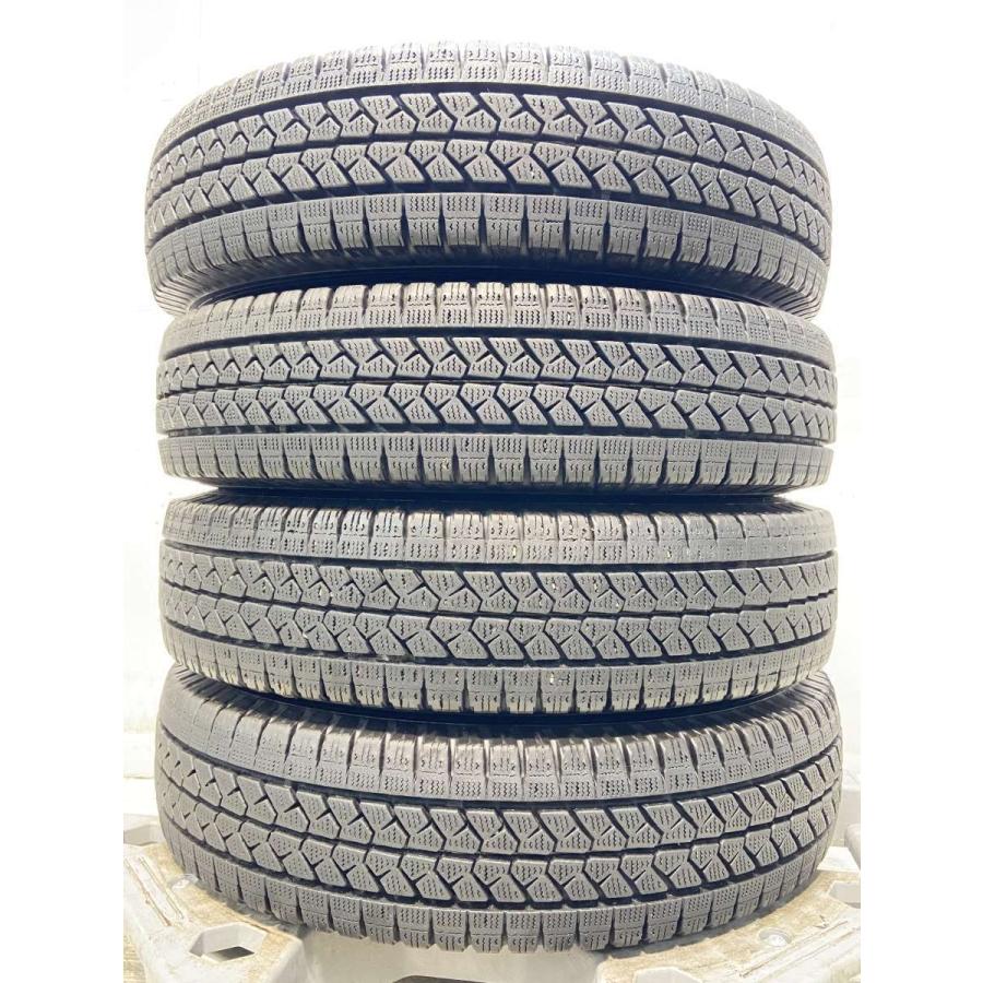 スタッドレスタイヤセット　12インチ　145 6PR　中古　4本　ブリジストン BRIDGESTONE（ブリヂストン） 中古タイヤ スタッドレスタイヤ 4本