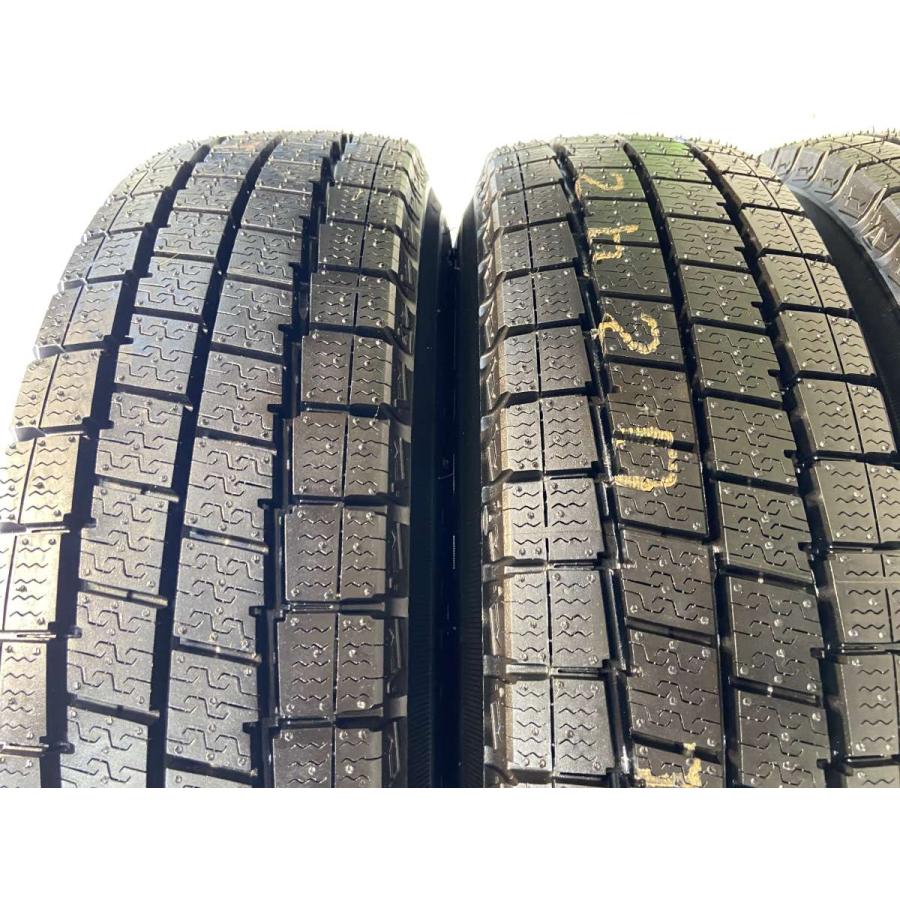 ⑥145/80r12 80/78N ダンロップ中古スタッドレスタイヤ4本セット DUNLOP 中古タイヤ スタッドレスタイヤ ホイールセット 4本