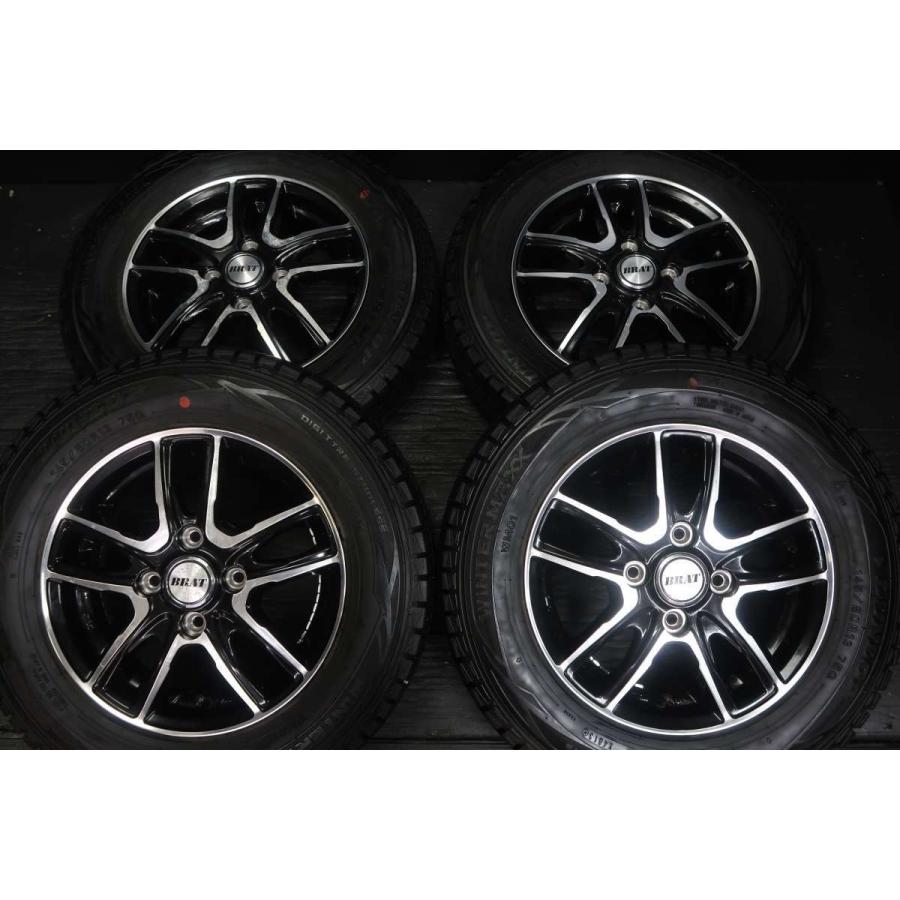中古タイヤ スタッドレスタイヤ ホイールセット 4本セット 145 80r13 Brat 13x4 0 42 100 4穴 ダンロップ ウィンターマックス Wm01 W タイヤ ホイール カンパニー 通販 Yahoo ショッピング