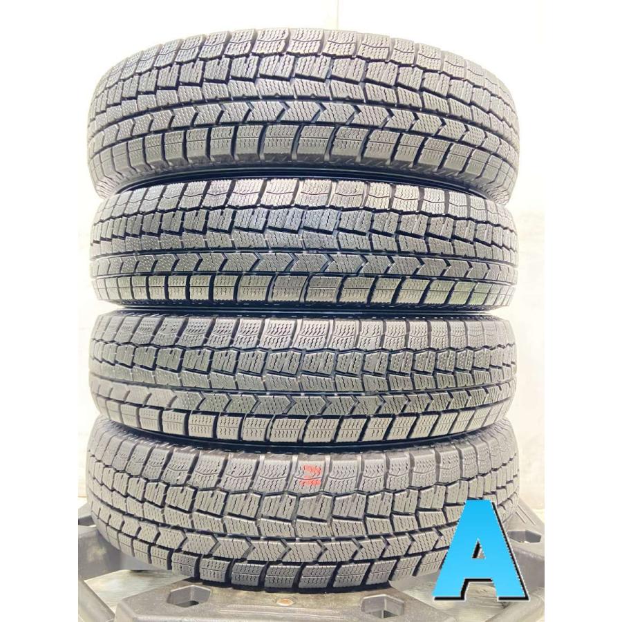 DUNLOP 中古タイヤ スタッドレスタイヤ 4本セット 155/80R13 
