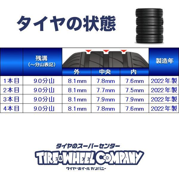 中古タイヤ スタッドレスタイヤ ホイールセット 4本セット 155/70R13  キャロウィン LZ 13x4.0 100/110/114.3-4穴 DUNLOP  WM02｜aing｜02