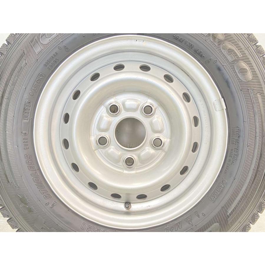 中古タイヤ スタッドレスタイヤ ホイールセット 4本セット 165/80R13 94/93LT ダイハツ純正 13x5.0 114.3-5穴 GY アイスナビ カーゴ | グッドイヤー | 03
