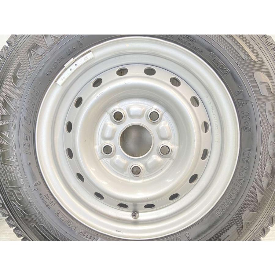 中古タイヤ スタッドレスタイヤ ホイールセット 4本セット 165/80R13 94/93LT ダイハツ純正 13x5.0 114.3-5穴 GY アイスナビ カーゴ | グッドイヤー | 04
