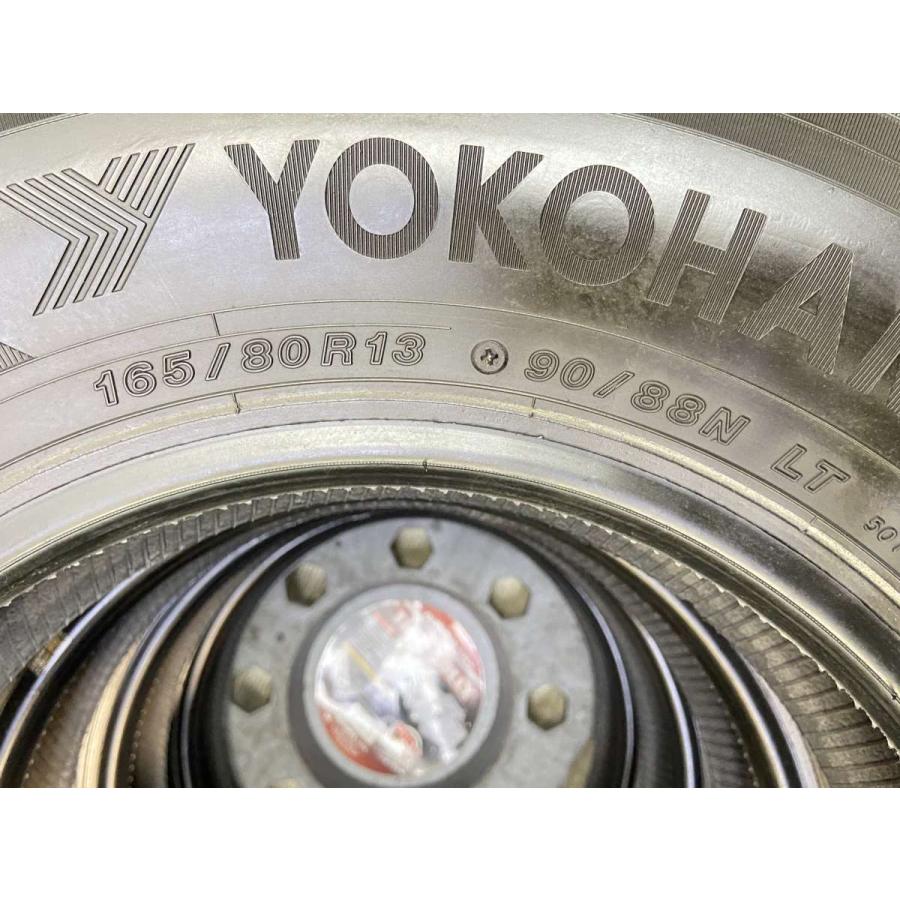 中古品4本スタッドレスタイヤセットヨコハマアイスガードiG91 アイスガード iG91 2026年製造 ヨコハマ 145/80R12 80/78N＆G・SPEED G