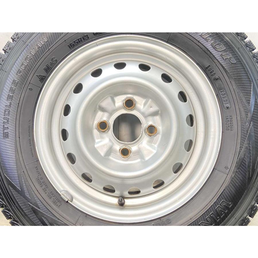 ダンロップスタッドレス165R13 6PR LTスチールホイールセット