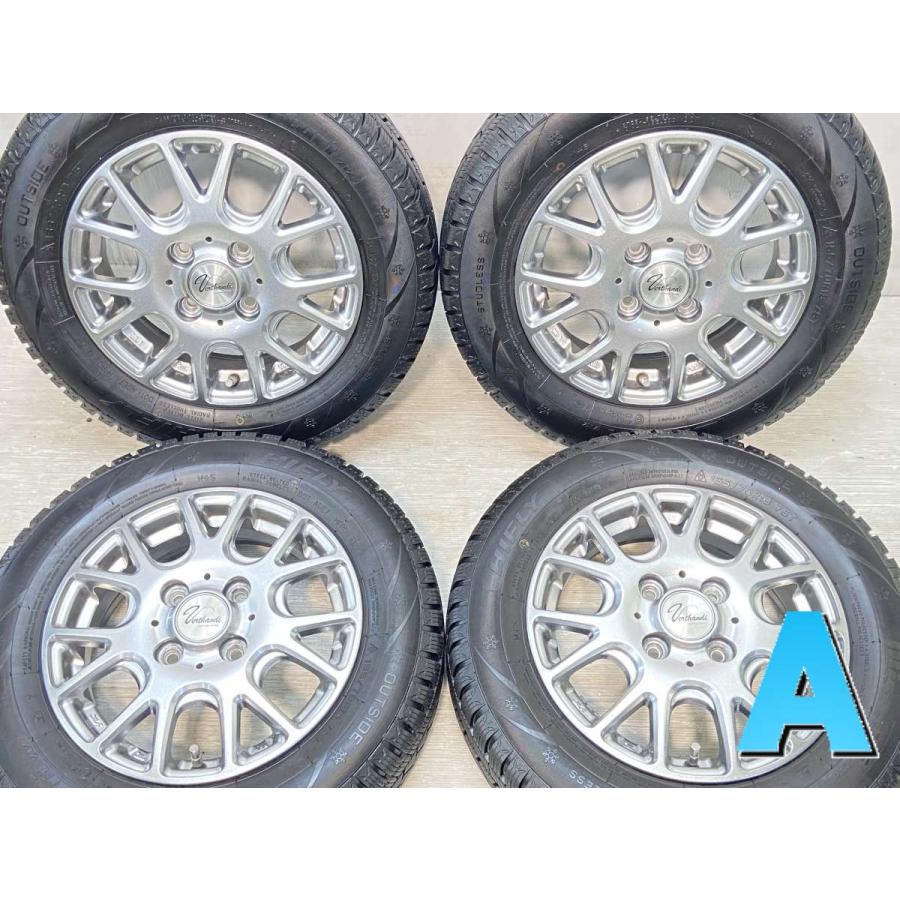 中古タイヤ スタッドレスタイヤ ホイールセット 4本セット 155/70R13  　 ヴェルサンディー 13x4.0 43 100-4穴 　 ハイフライWin-Turi212 | 