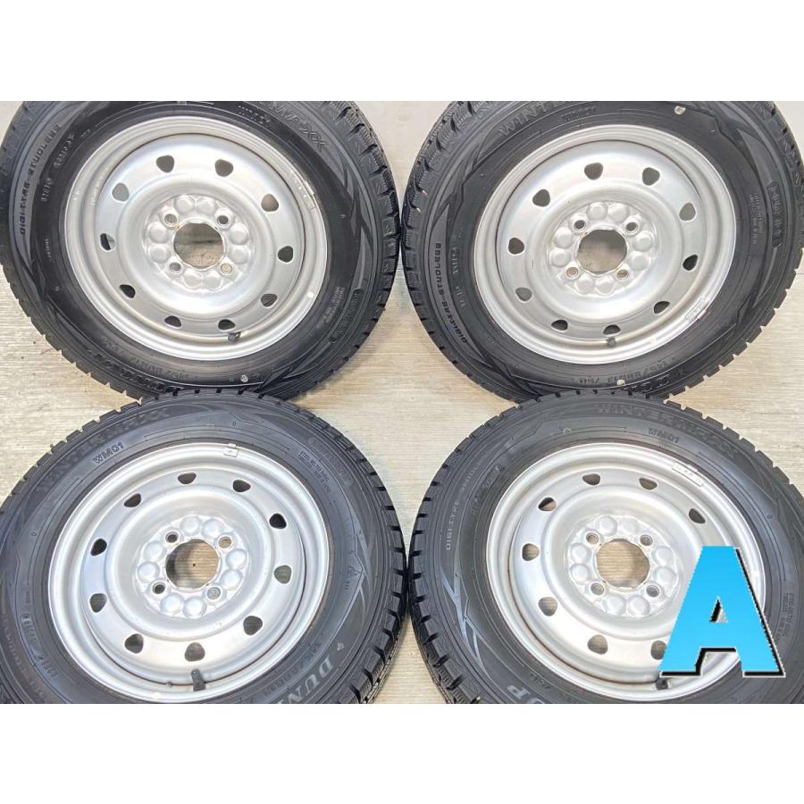 DUNLOP 中古タイヤ スタッドレスタイヤ ホイールセット 4本