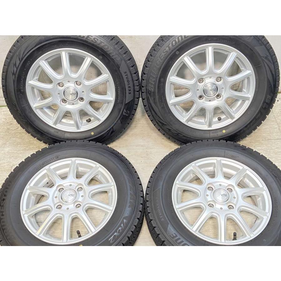 中古スタッドレス145/80R13ブリヂストン4本セット　軽自動車用 BRIDGESTONE 中古タイヤ スタッドレスタイヤ ホイールセット 4本セット
