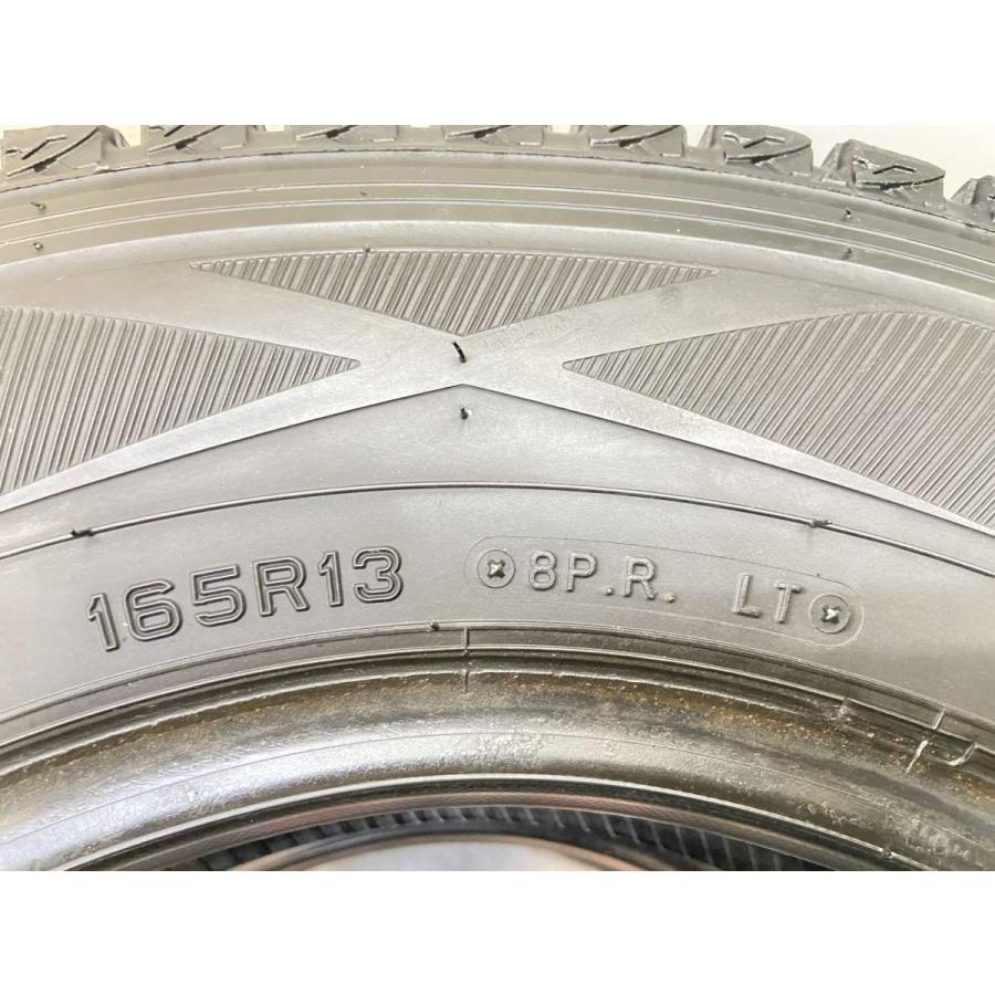 DUNLOP 中古タイヤ スタッドレスタイヤ 2本セット 165R13 8PR