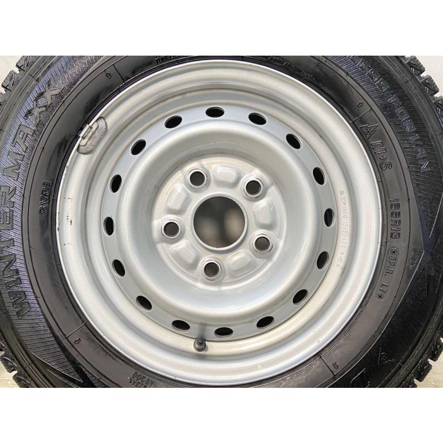 中古タイヤ スタッドレスタイヤ ホイールセット 4本セット 165R13 8PR ダイハツ純正 13x5.0 114.3-5穴 DUNLOP ウィンターマックス SV01 | DUNLOP | 03