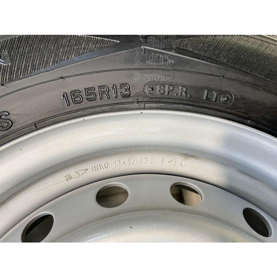 中古タイヤ スタッドレスタイヤ ホイールセット 4本セット 165R13 8PR ダイハツ純正 13x5.0 114.3-5穴 DUNLOP ウィンターマックス SV01 | DUNLOP | 09