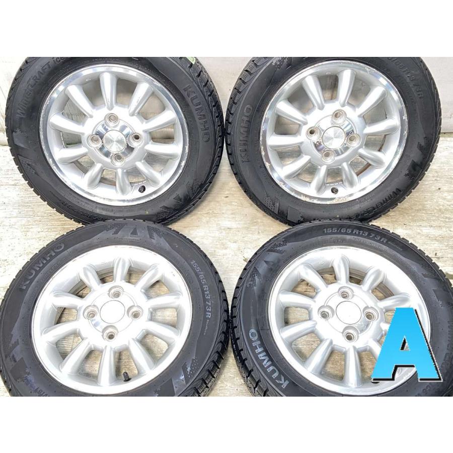 スタッドレスタイヤ＆ホイール ☆溝バリ山☆ TOYO 17年製 155