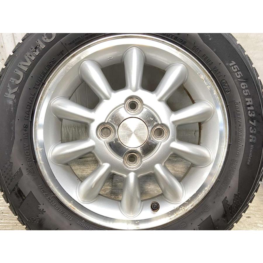 激安バリ山13インチアルミホイル・スタッドレスタイヤセット、軽自動車