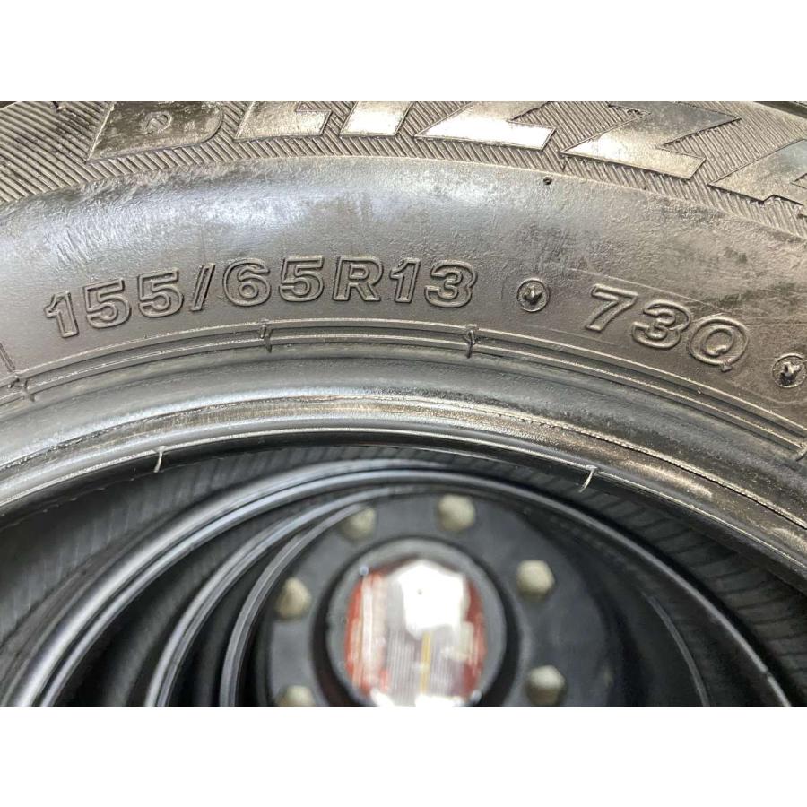 再投稿。中古スタッドレスタイヤ４本セット　ブリヂストン　ブリザックVRX サイズは155/65R13 BRIDGESTONE（ブリヂストン） 中古タイヤ スタッドレスタイヤ 4本