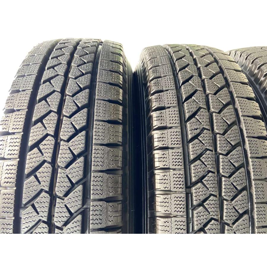 【コバ】165R13 6PR ブリヂストン スタッドレス中古品 BRIDGESTONE 中古タイヤ スタッドレスタイヤ ホイールセット 4本
