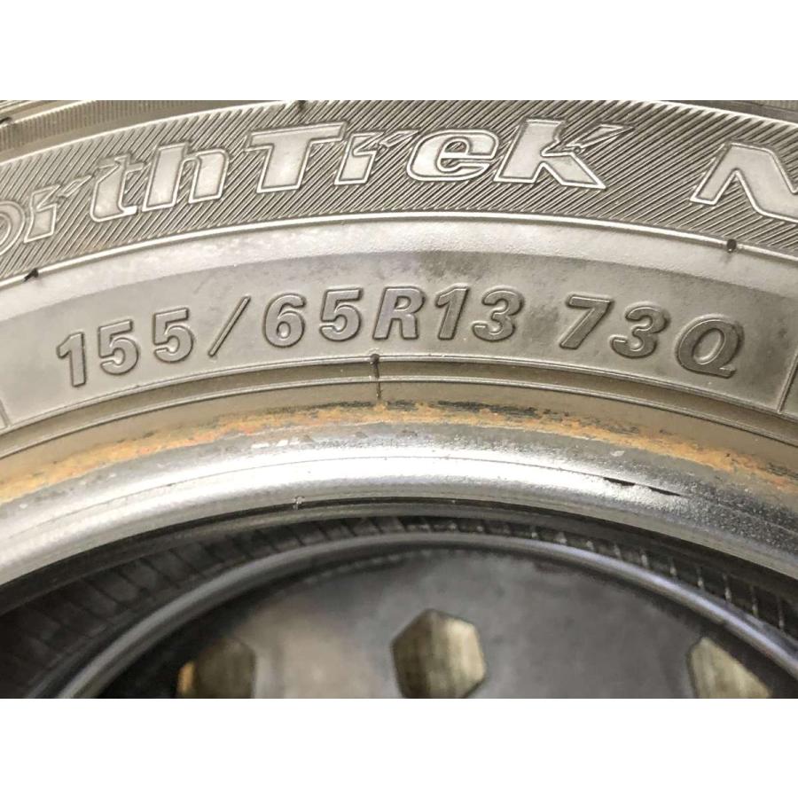 中古タイヤ スタッドレスタイヤ 2本セット 155/65R13 オートバックス