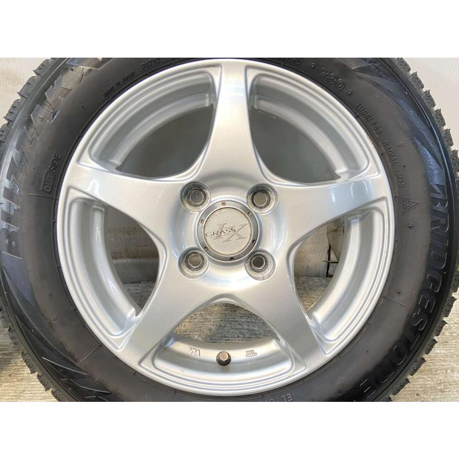 155/65R13 スタッドレスタイヤ　アルミホイール付 中古　軽トラなどにも スタッドレスタイヤ 155／65R13 4本 中古