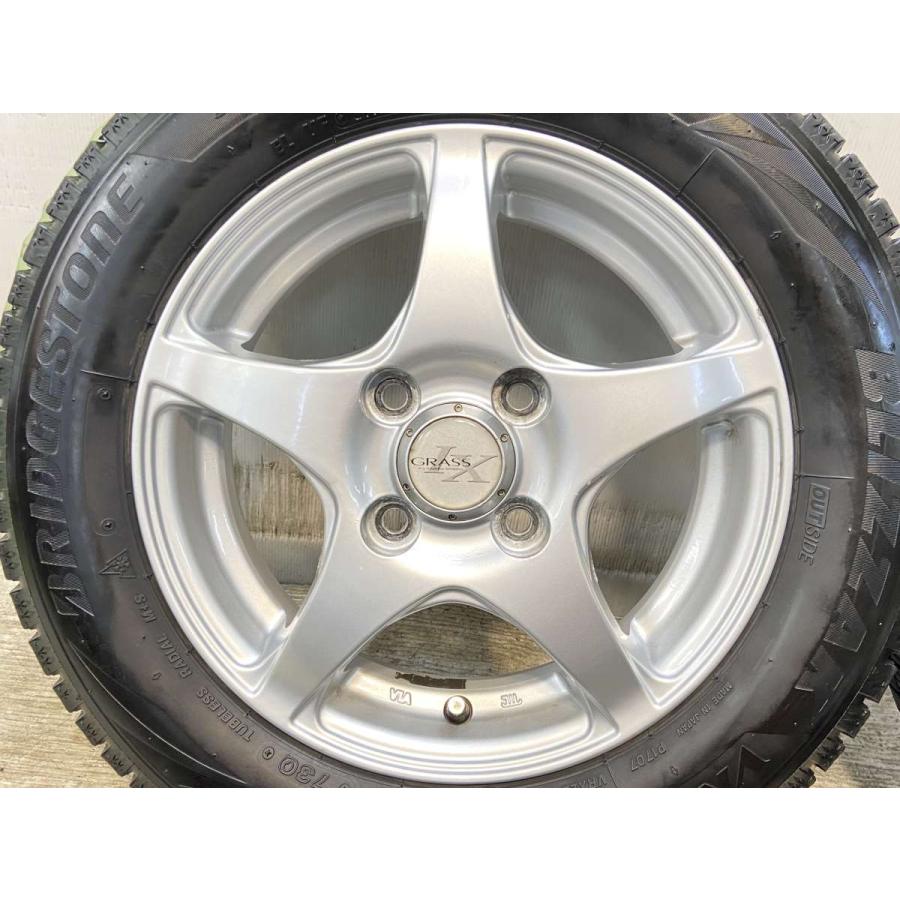 中古スタッドレス＆アルミ155/65R13ブリザック　軽自動車用4本セット 中古スタッドレス＆アルミ155/65R13ブリザック 軽自動車用4本セット