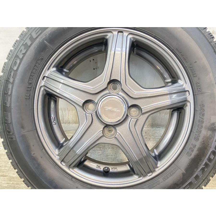 中古タイヤ スタッドレスタイヤ ホイールセット 4本セット 145/80R13 