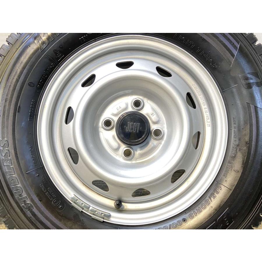 中古タイヤ スタッドレスタイヤ ホイールセット 4本セット 165/80R13 90/88LT 　 JECT E4 13x4.5  100-4穴 ブリヂストン ブリザック VL10A | BRIDGESTONE | 03
