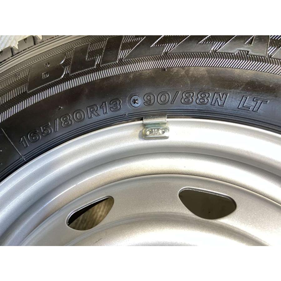 中古タイヤ スタッドレスタイヤ ホイールセット 4本セット 165/80R13 90/88LT 　 JECT E4 13x4.5  100-4穴 ブリヂストン ブリザック VL10A | BRIDGESTONE | 09
