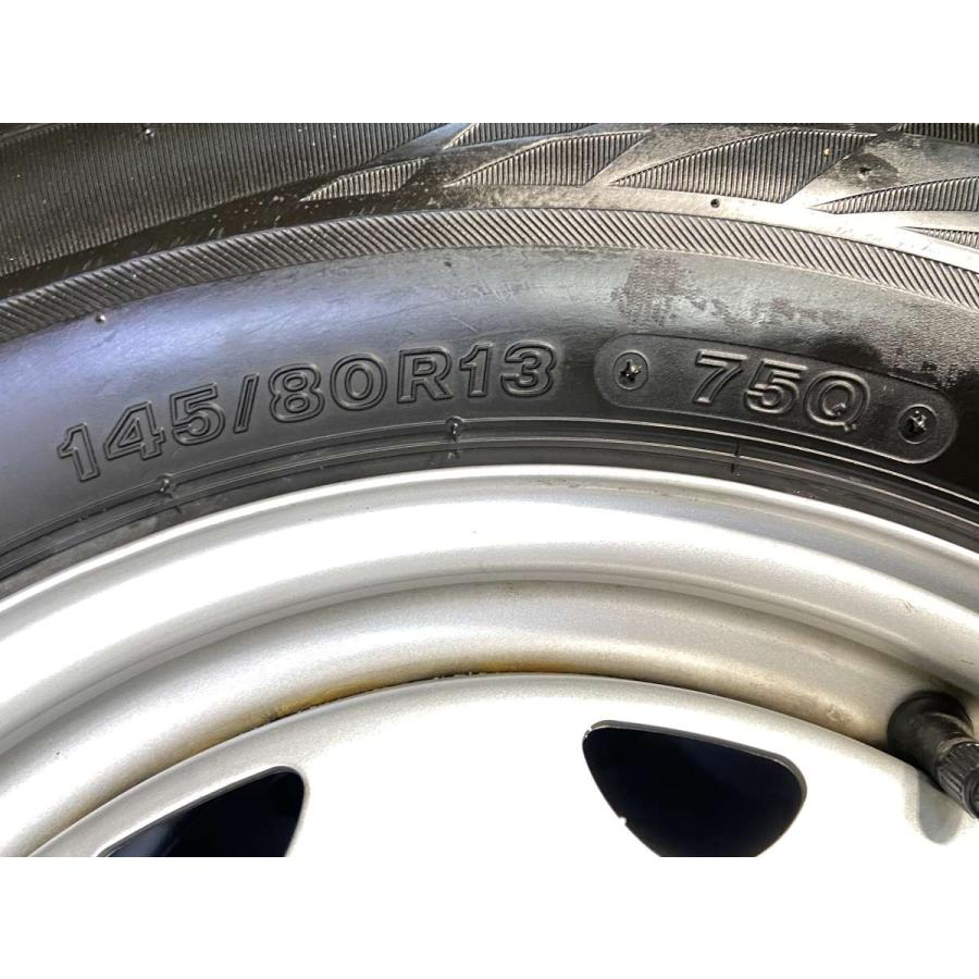 決まりました【中古】アルミタイヤ付4本セット　Bwin アイスガード 145/80R13  ７部山 楽天市場】iceguard 145／80r13の通販