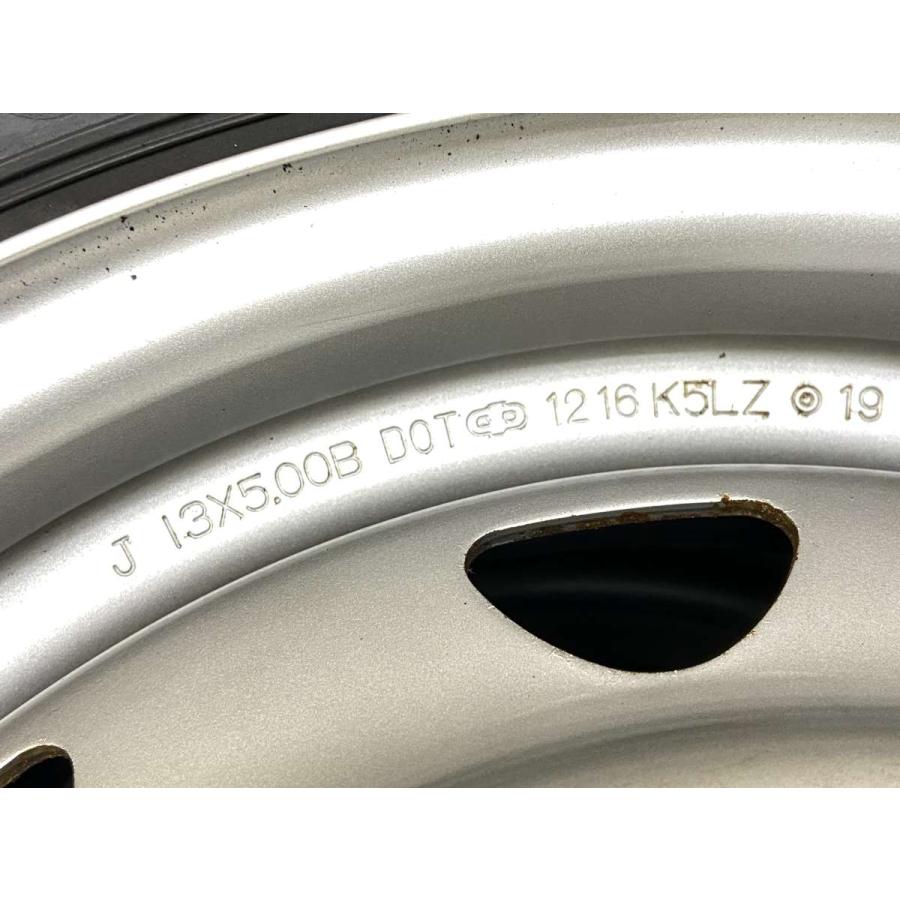 スタッドレスです！WAREN 13インチ ５J +36 ４H/100 BLIZZAK VL１ 165R13 LT ８分山 中古４本 価格｜165R13 8PR BLIZZAK VL1 ブリヂストンタイヤ BRIDGESTONE