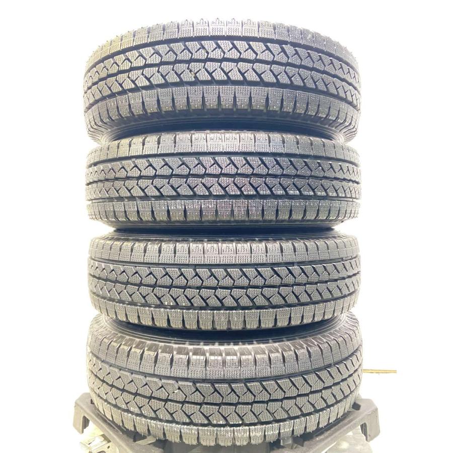 スタッドレスです！WAREN 13インチ ５J +36 ４H/100 BLIZZAK VL１ 165R13 LT ８分山 中古４本 BRIDGESTONE（ブリヂストン） 中古タイヤ スタッドレスタイヤ ホイール