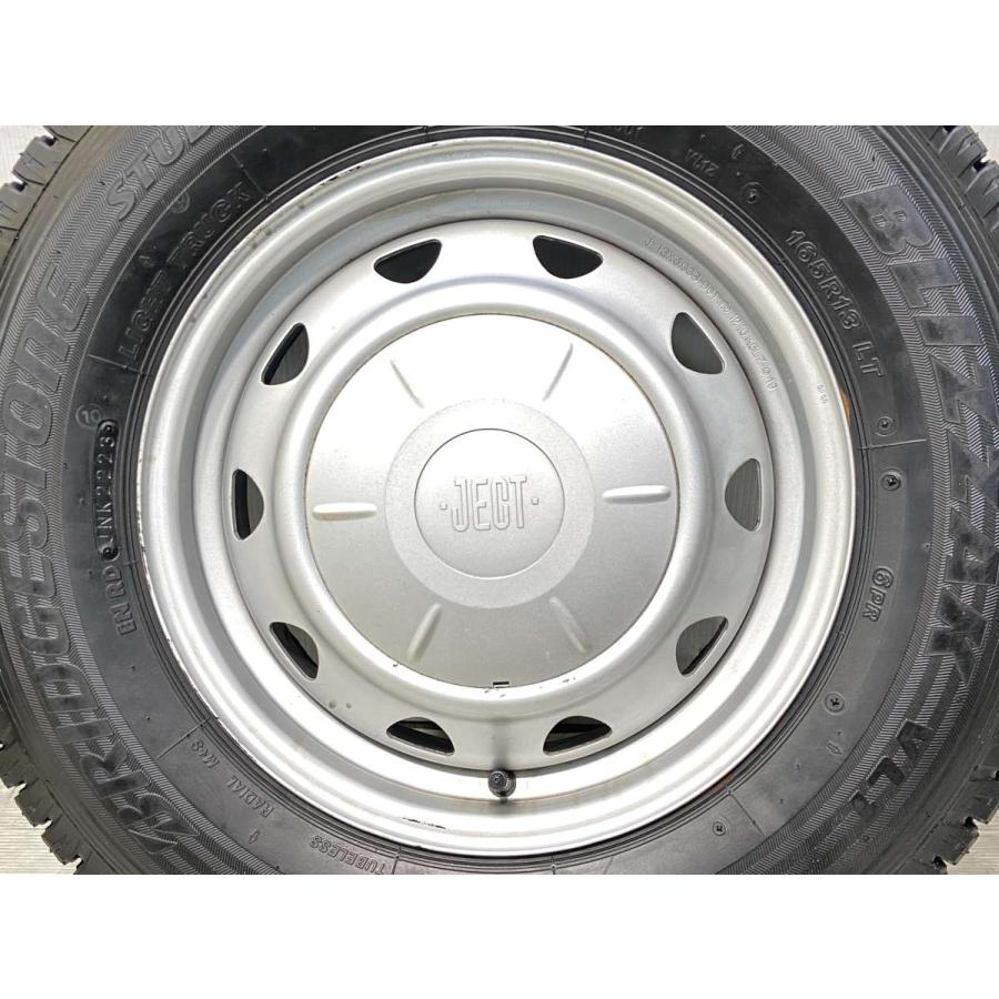 スタッドレスです！WAREN 13インチ ５J +36 ４H/100 BLIZZAK VL１ 165R13 LT ８分山 中古４本 価格｜165R13 8PR BLIZZAK VL1 ブリヂストンタイヤ BRIDGESTONE