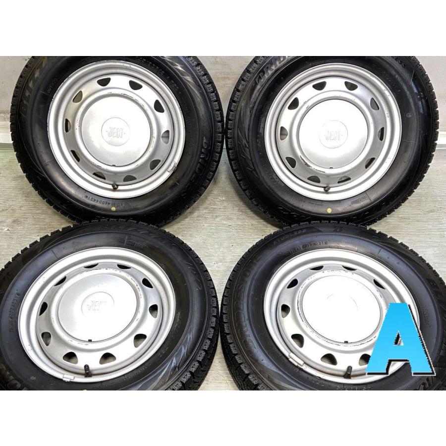 中古スタトレス　145／80／R13 純正ホール　4本セット BRIDGESTONE（ブリヂストン） 中古タイヤ スタッドレスタイヤ ホイール