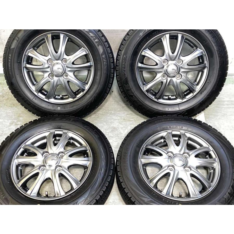 スタッドレスタイヤ 145/80R13 ブリヂストン 4本ホイール&ホイール