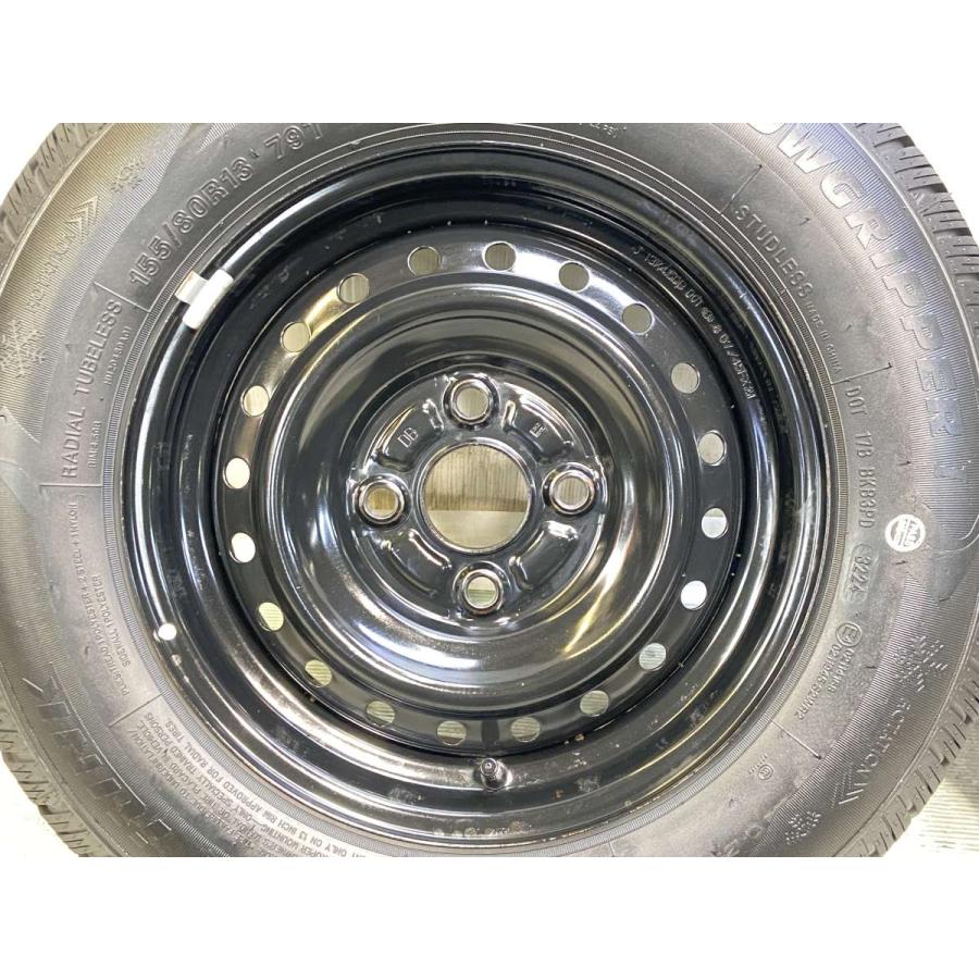 中古タイヤ スタッドレスタイヤ ホイールセット 4本セット 155/80R13 