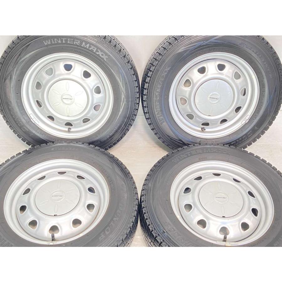 中古タイヤ スタッドレスタイヤ ホイールセット 4本セット 165/80R14  
